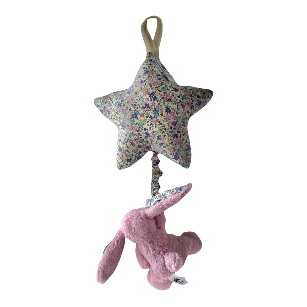 Jellycat Blossom Tulip Bunny Star Musical Pull New With Tags - Picture 6 of 10